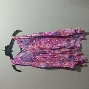George Tropical Print top size 1x